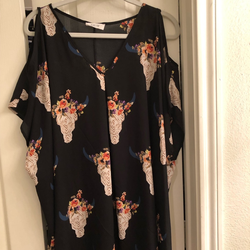 Cold shoulder blouse